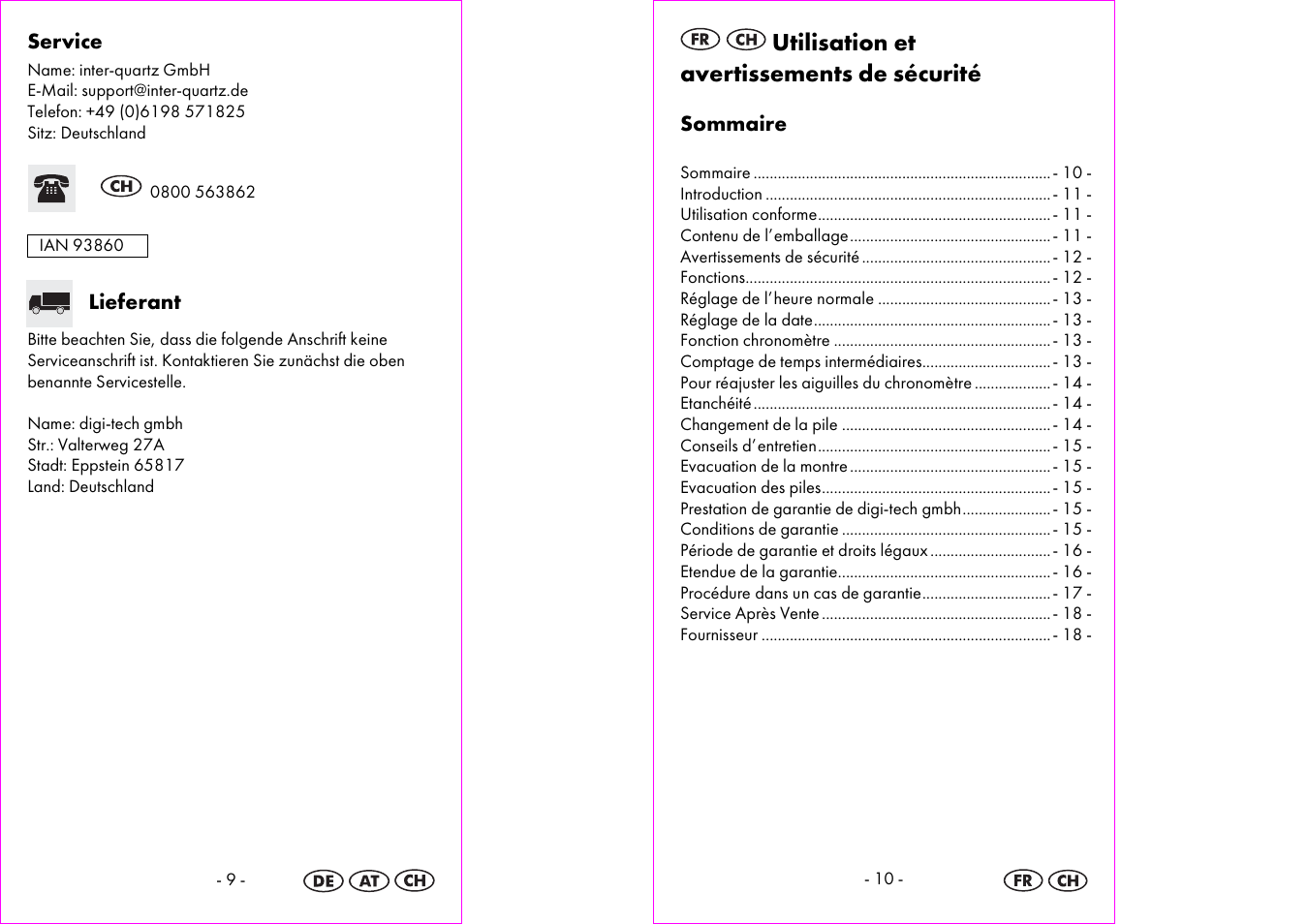 Auriol 2-LD3564 User Manual | Page 6 / 20