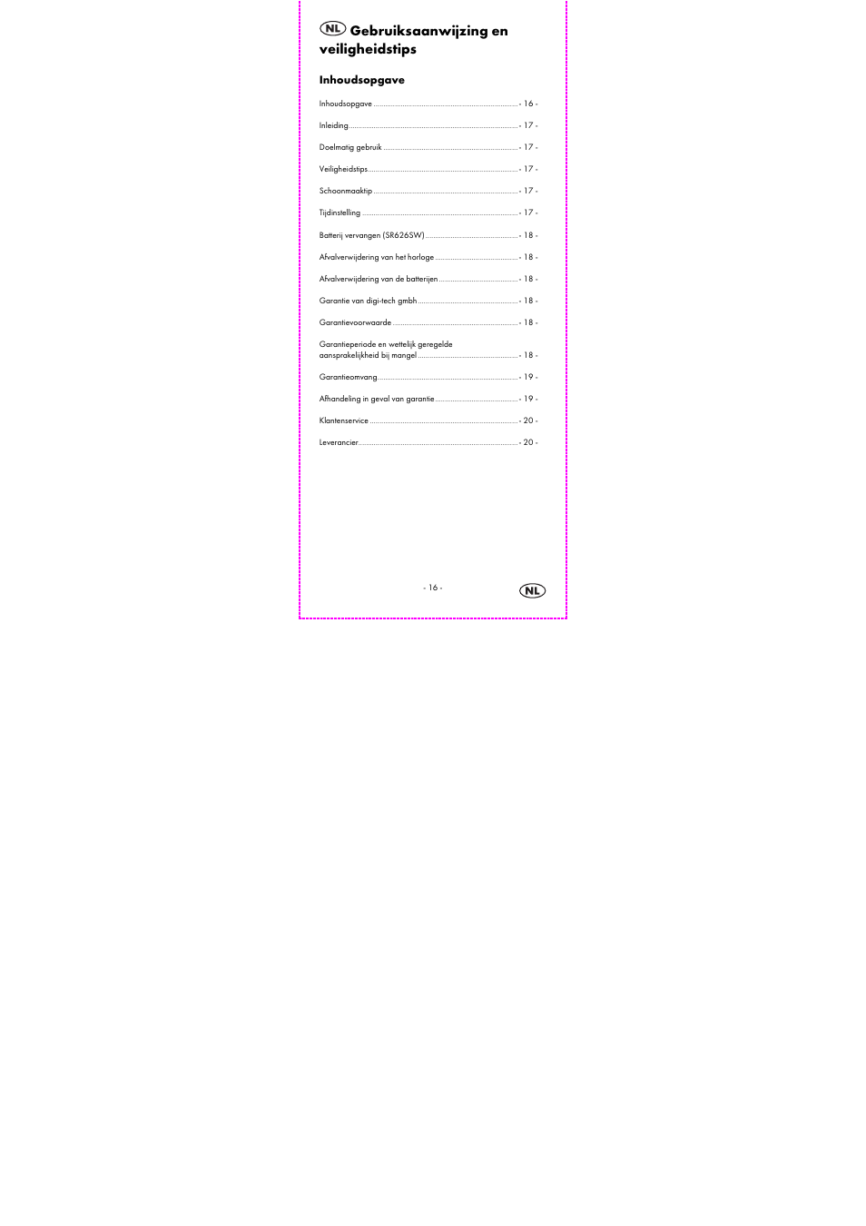 Auriol 2-LD3784-3_5_8_10 User Manual | Page 18 / 28