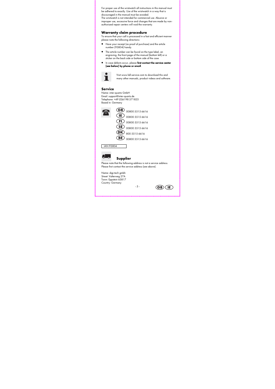 Auriol 2-LD3784-1_2_4_6_7_9 User Manual | Page 7 / 44