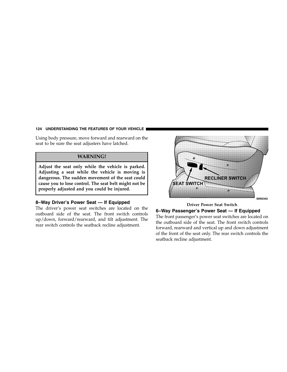 Dodge 2007 Caravan User Manual | Page 124 / 520