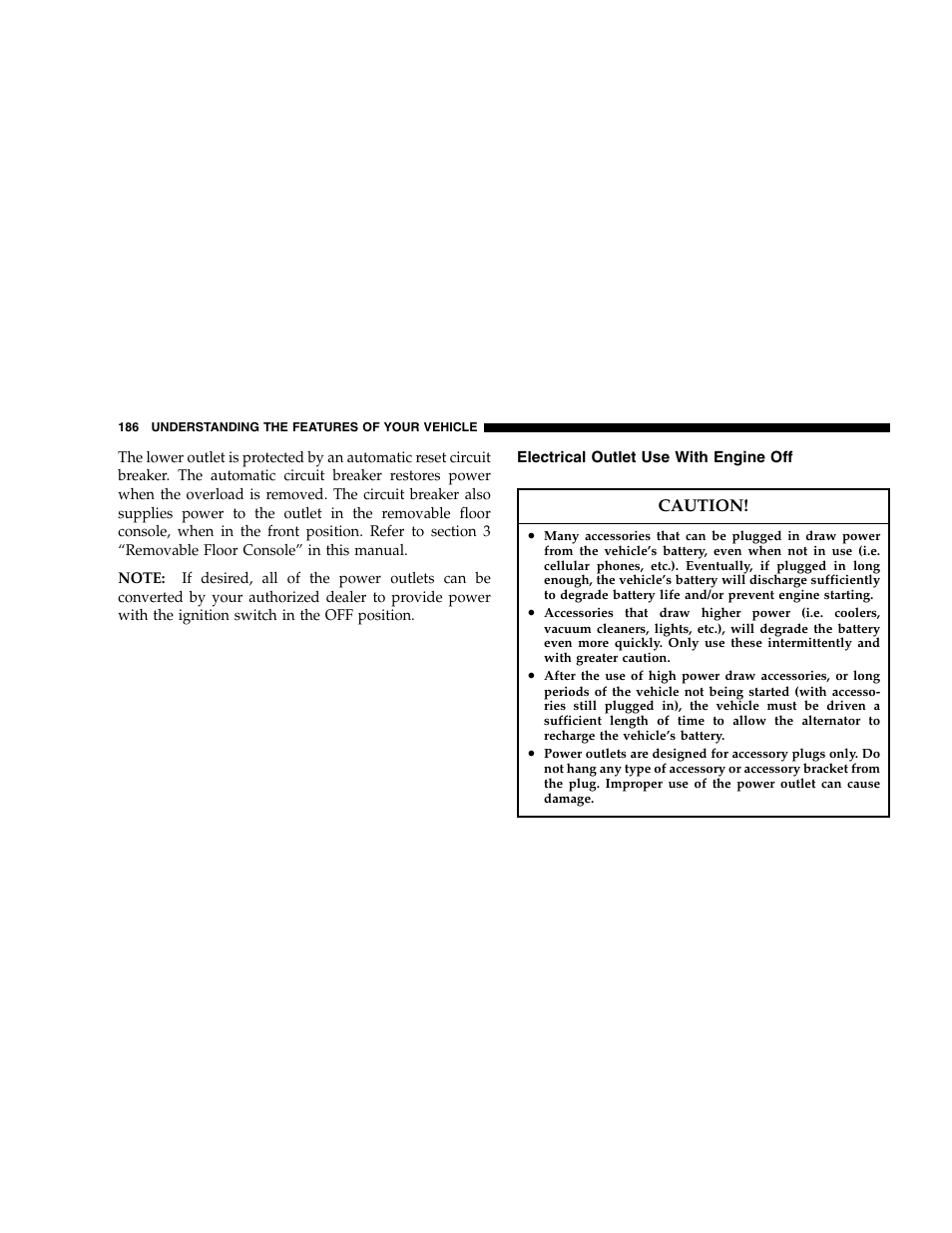 Dodge 2007 Caravan User Manual | Page 186 / 520