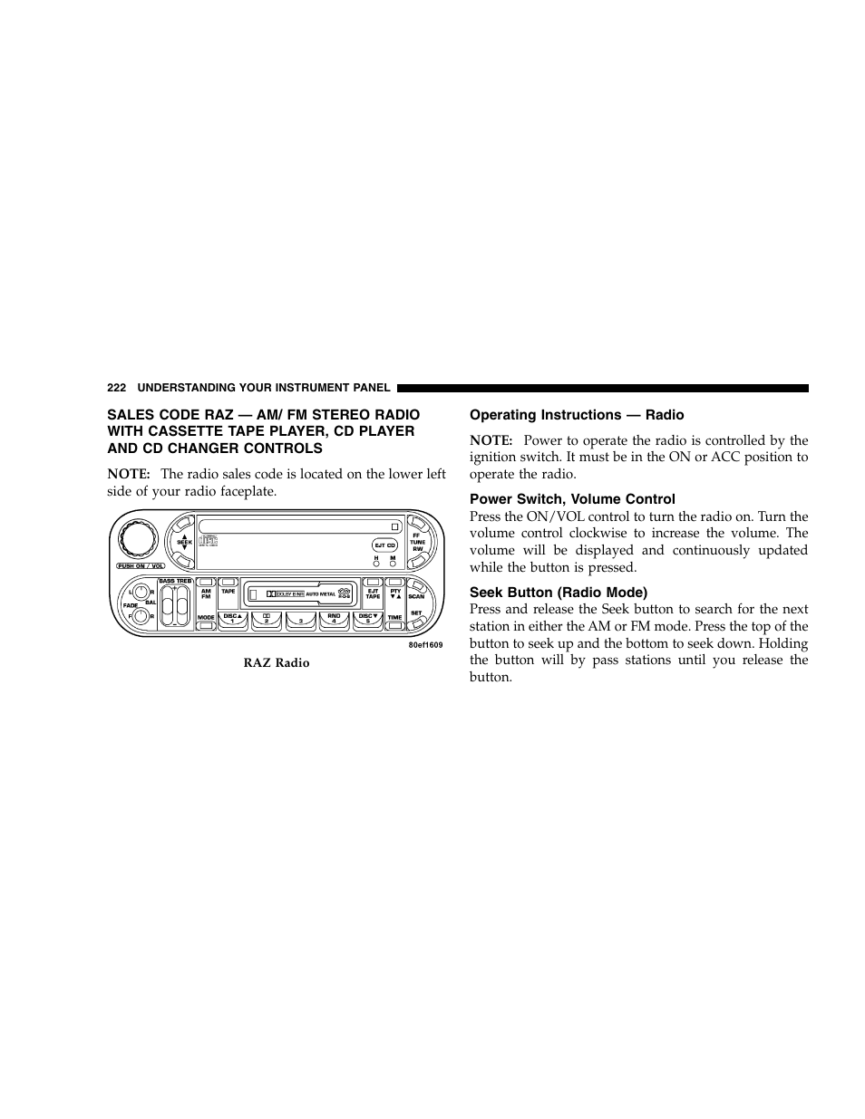 Dodge 2007 Caravan User Manual | Page 222 / 520