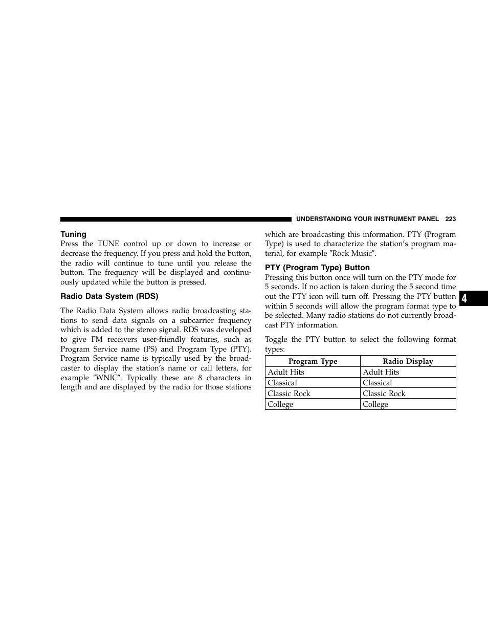 Dodge 2007 Caravan User Manual | Page 223 / 520