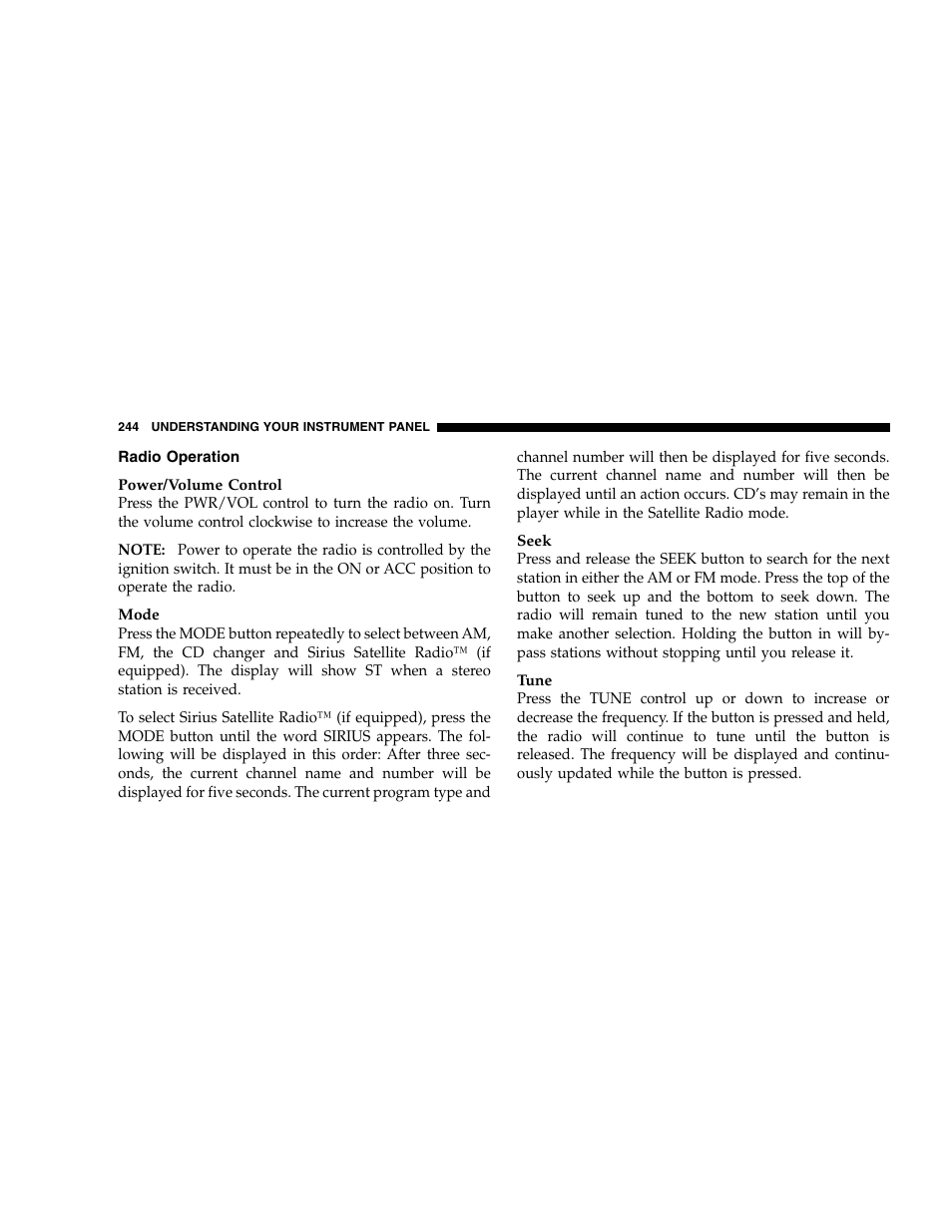 Dodge 2007 Caravan User Manual | Page 244 / 520