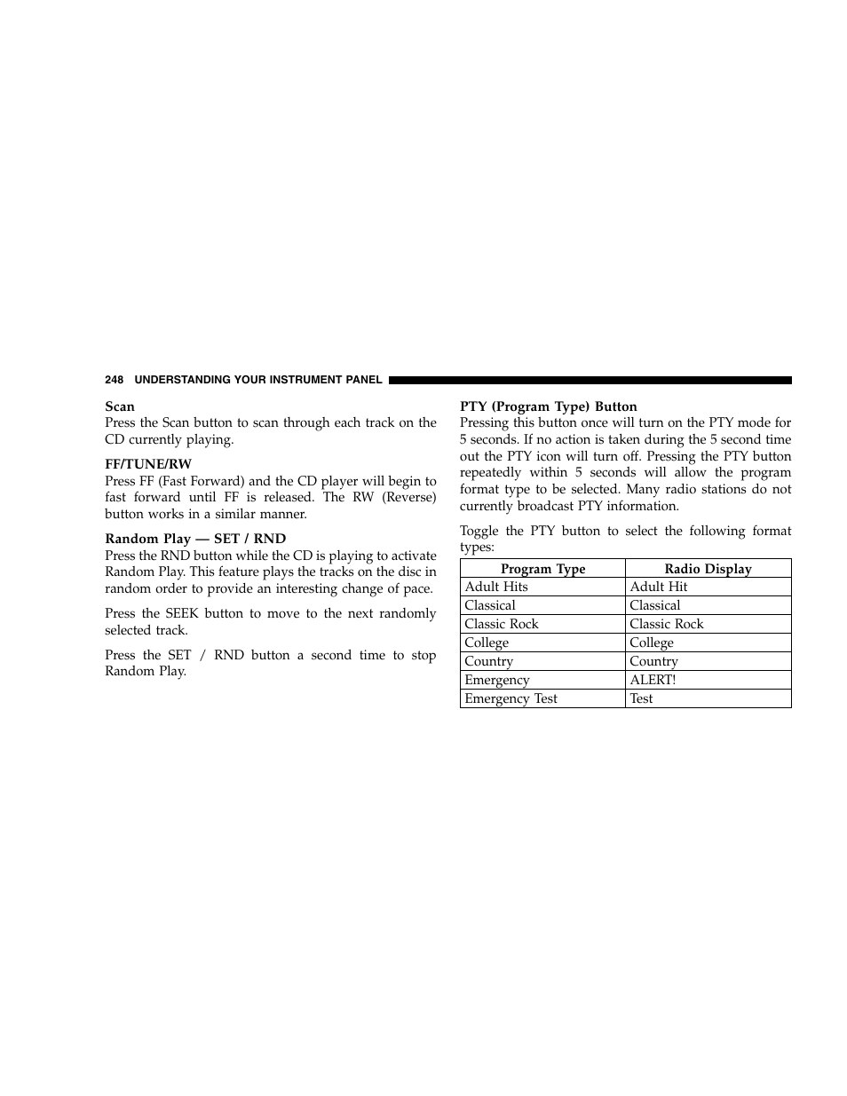 Dodge 2007 Caravan User Manual | Page 248 / 520