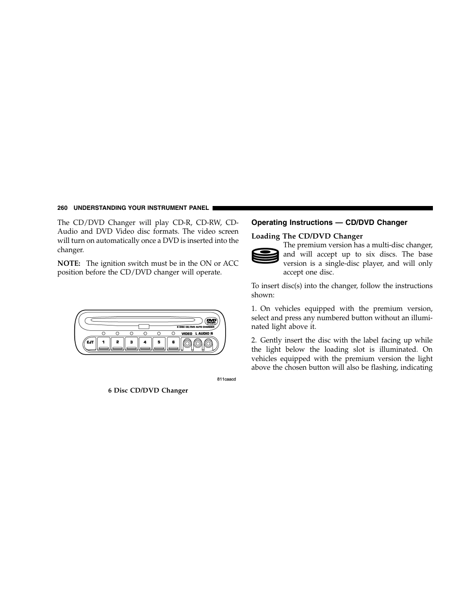 Dodge 2007 Caravan User Manual | Page 260 / 520