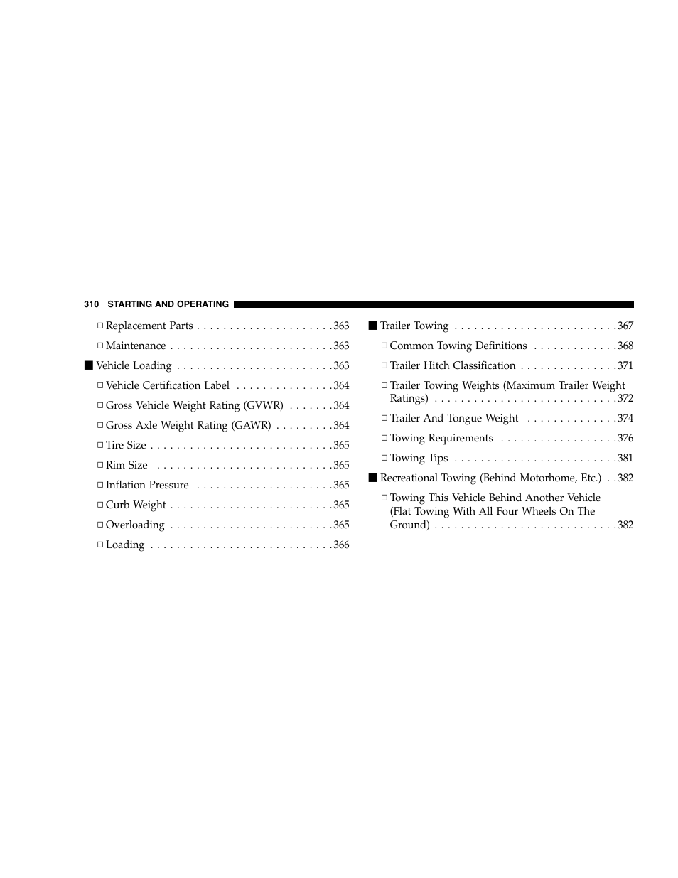 Dodge 2007 Caravan User Manual | Page 310 / 520