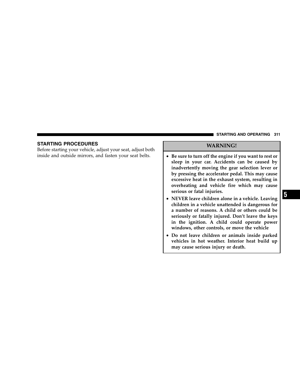 Dodge 2007 Caravan User Manual | Page 311 / 520