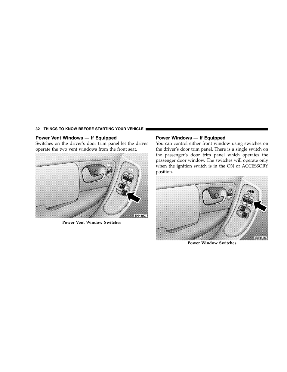 Dodge 2007 Caravan User Manual | Page 32 / 520