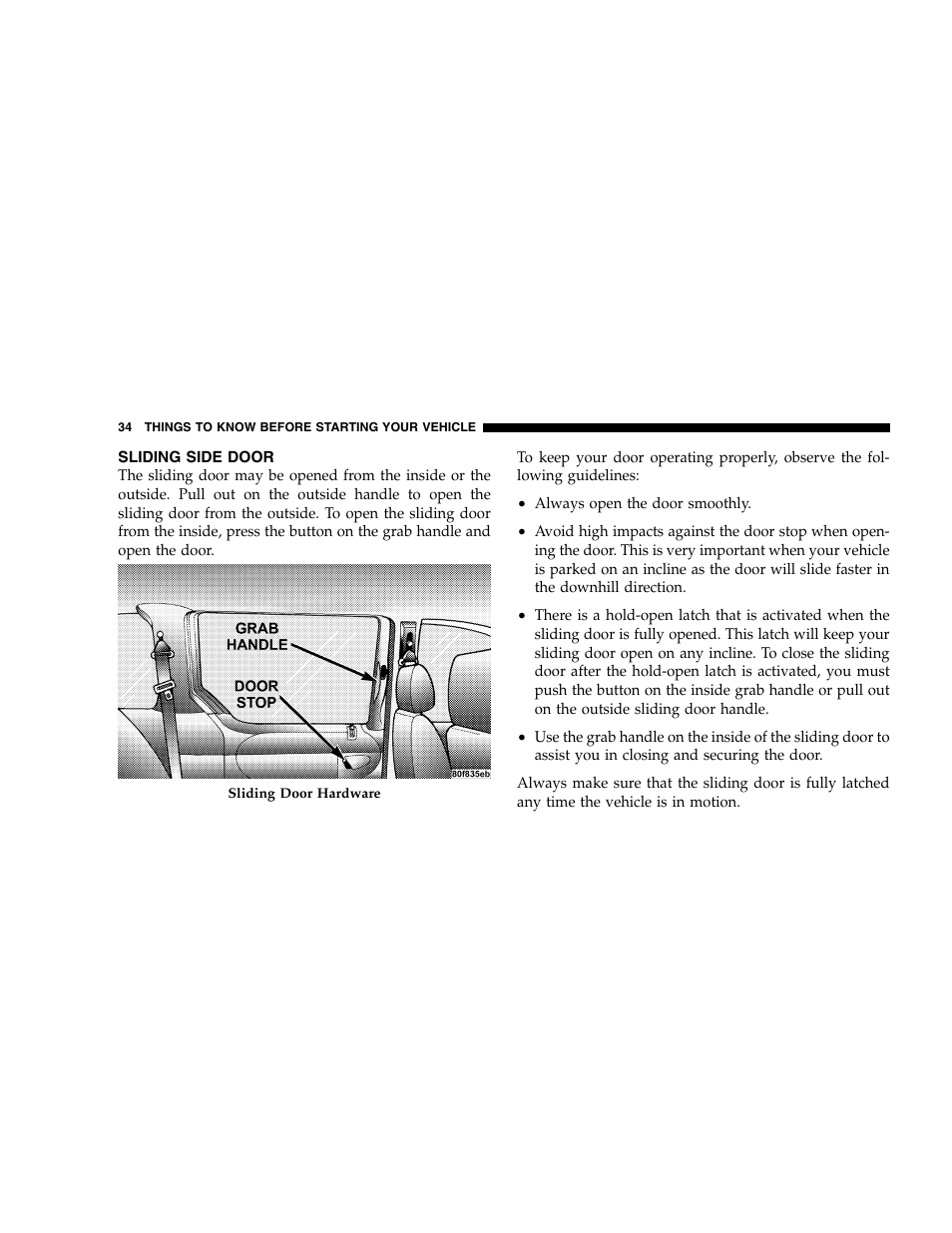 Dodge 2007 Caravan User Manual | Page 34 / 520