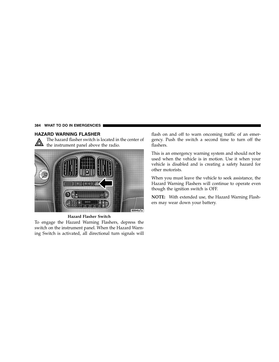 Dodge 2007 Caravan User Manual | Page 384 / 520