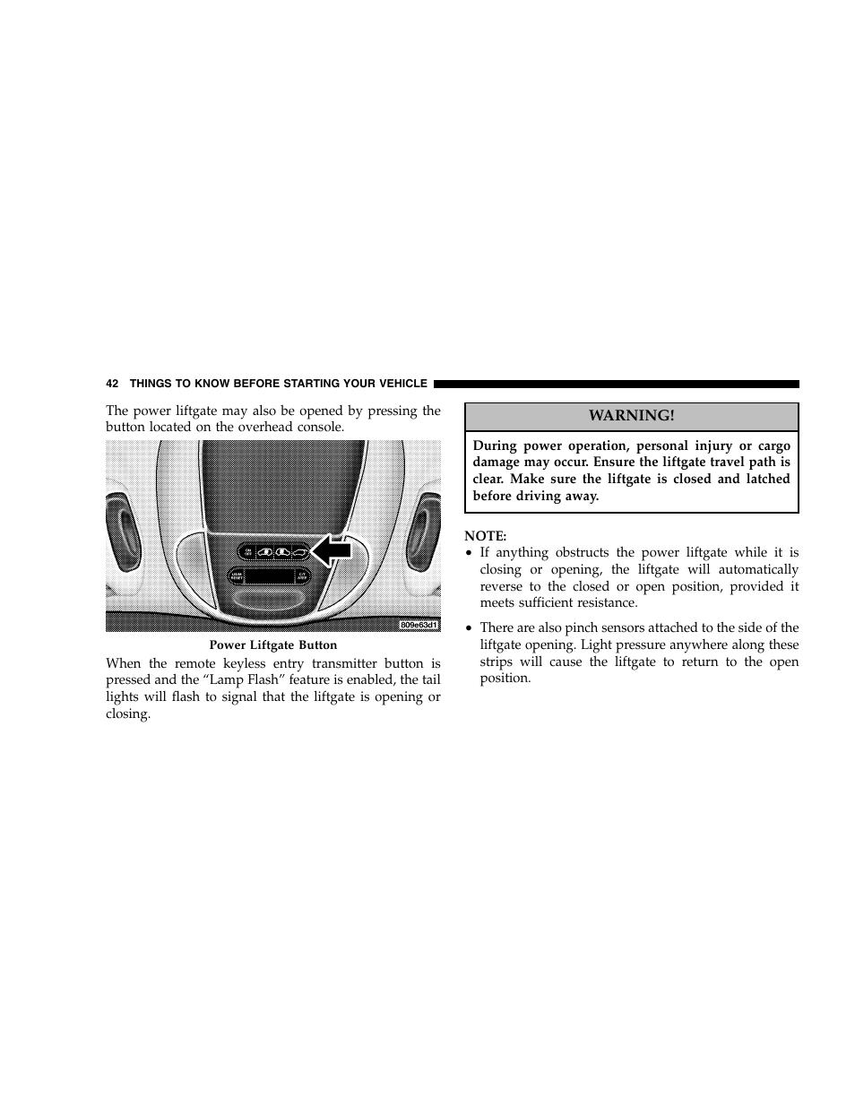 Dodge 2007 Caravan User Manual | Page 42 / 520