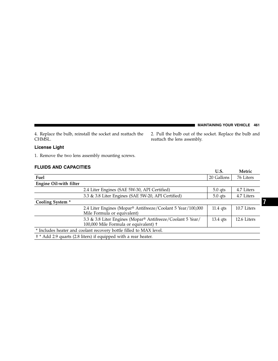 Dodge 2007 Caravan User Manual | Page 461 / 520