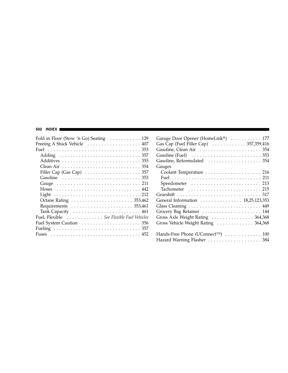 Dodge 2007 Caravan User Manual | Page 502 / 520