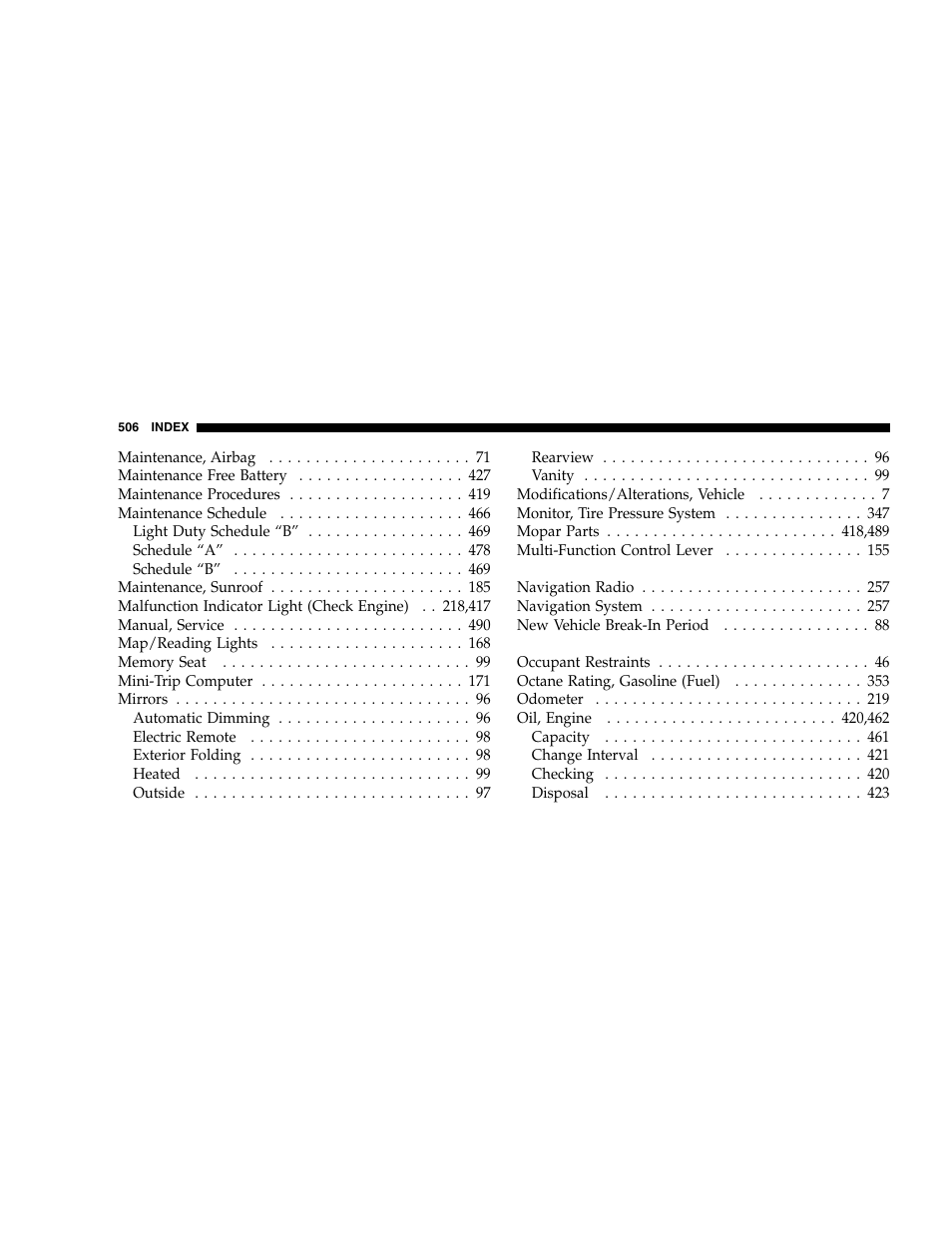 Dodge 2007 Caravan User Manual | Page 506 / 520