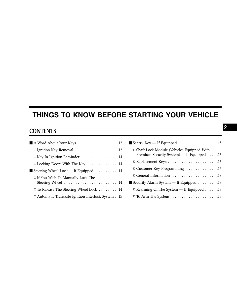 Dodge 2007 Caravan User Manual | Page 9 / 520