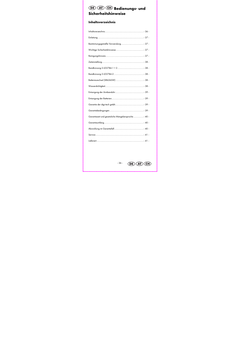 Auriol 2-LD3784-1_2_4_6_7_9 User Manual | Page 38 / 44