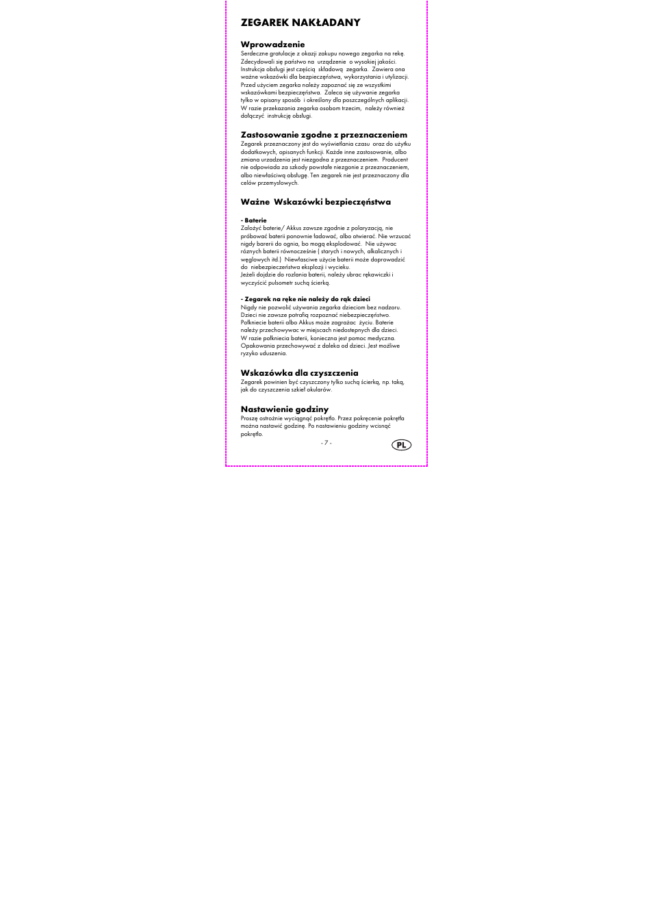 Zegarek nakładany | Auriol 2-LD3784-1_2_4_6_7_9 User Manual | Page 9 / 44