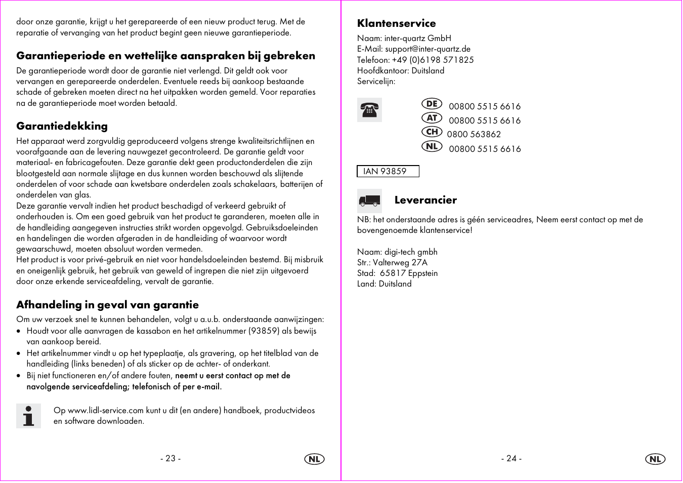 Auriol 4-LD3594 User Manual | Page 13 / 16