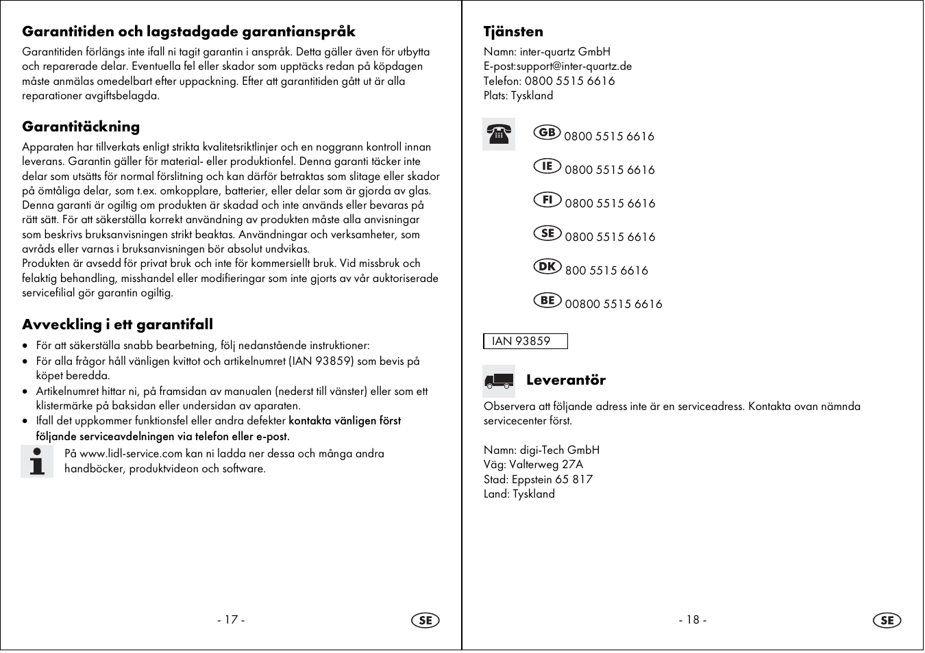 Auriol 4-LD3594 User Manual | Page 10 / 23