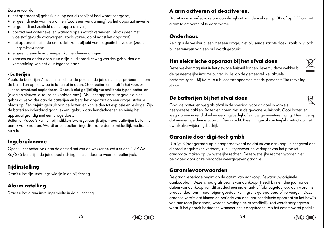 Auriol 4-LD3594 User Manual | Page 18 / 23