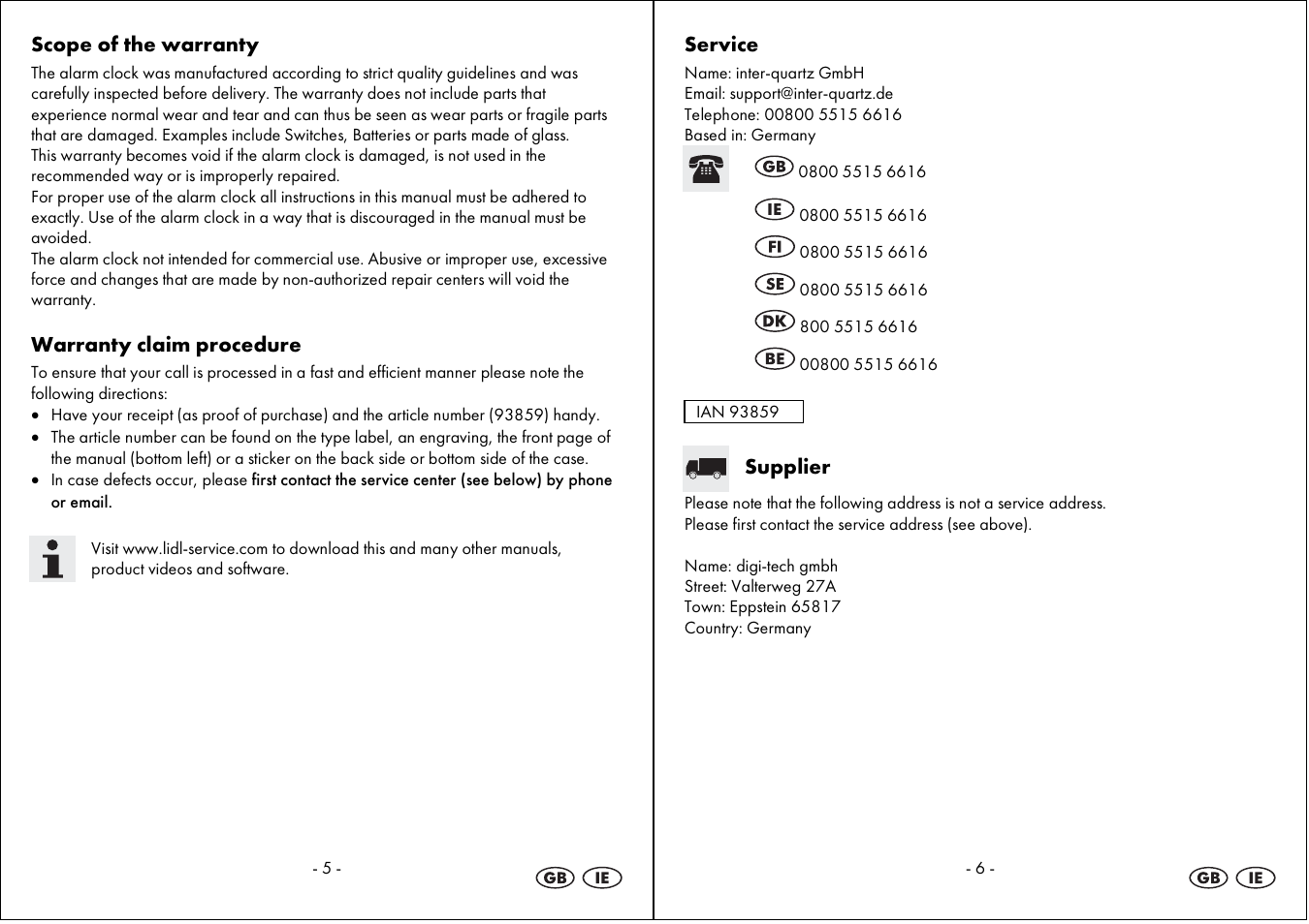 Auriol 4-LD3594 User Manual | Page 4 / 23