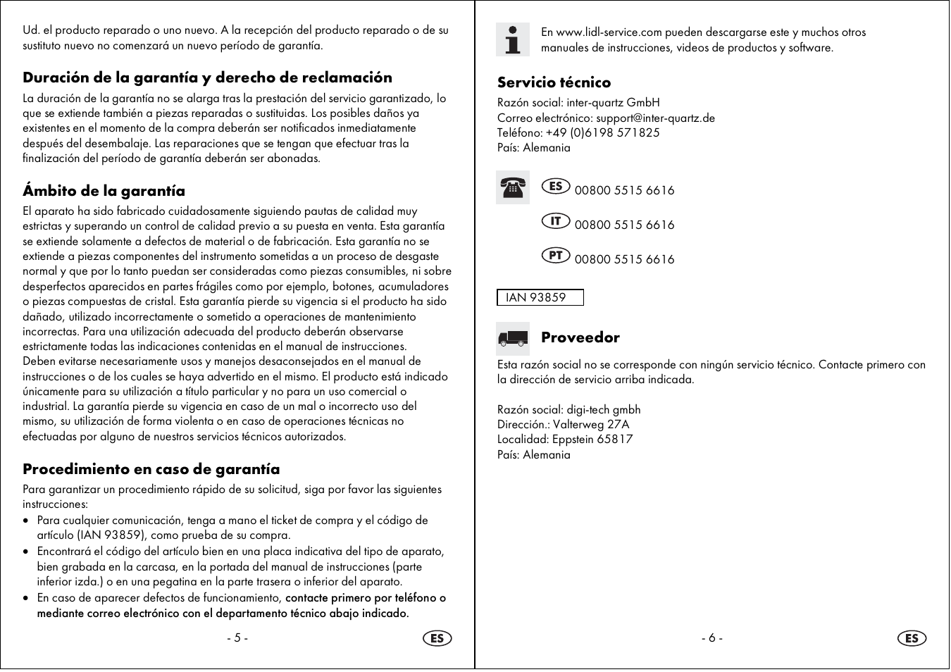 Auriol 4-LD3594 User Manual | Page 4 / 16