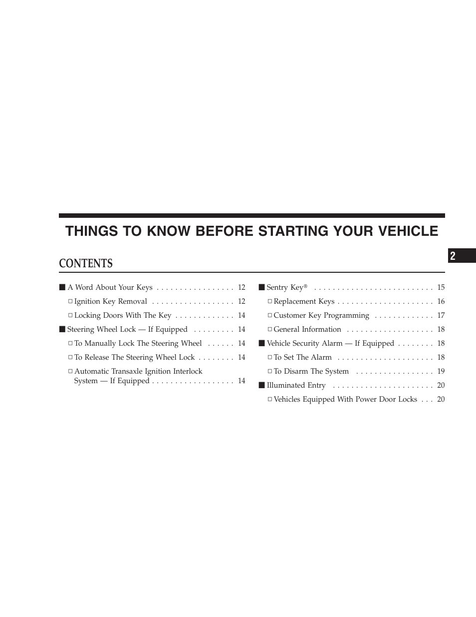 Dodge 2009 Durango User Manual | Page 11 / 498