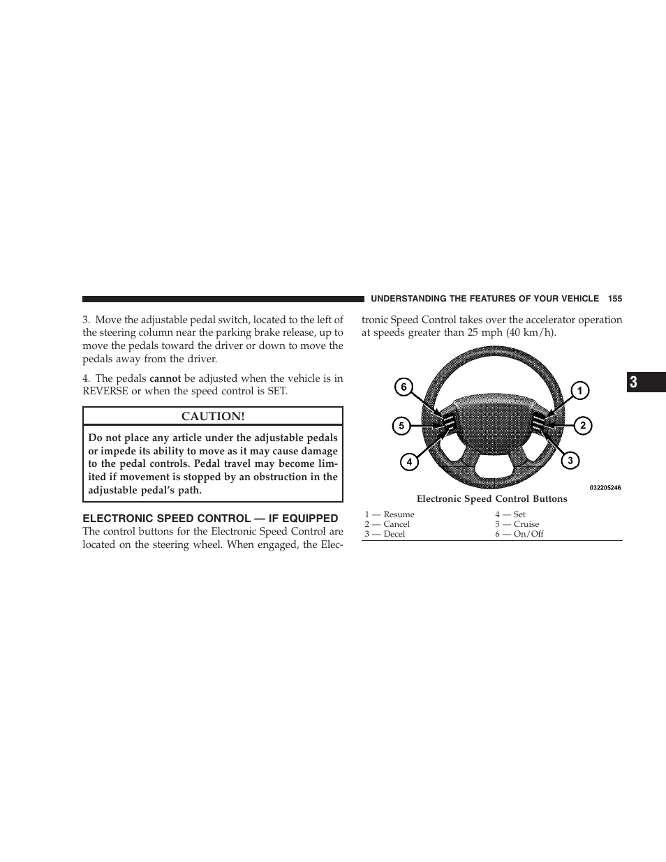 Electronic speed control - if equipped | Dodge 2009 Durango User Manual | Page 157 / 498