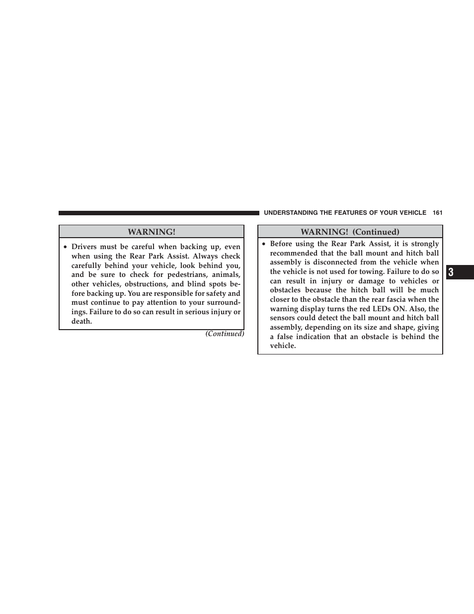 Dodge 2009 Durango User Manual | Page 163 / 498
