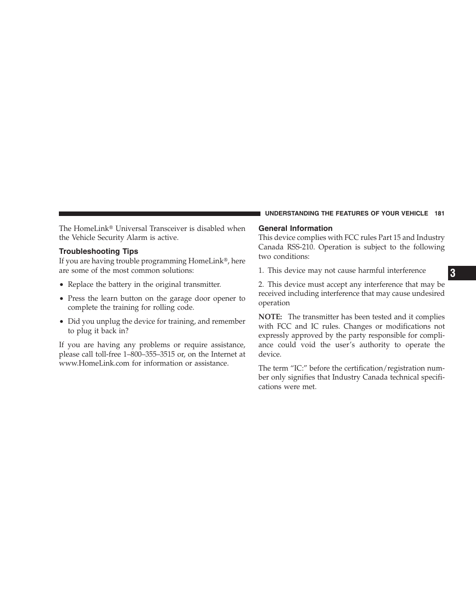 Troubleshooting tips, General information | Dodge 2009 Durango User Manual | Page 183 / 498