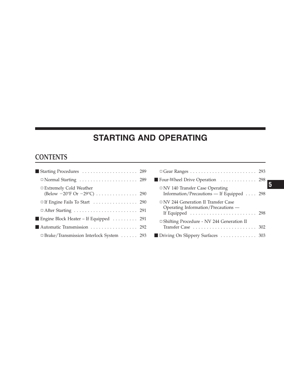 Dodge 2009 Durango User Manual | Page 287 / 498