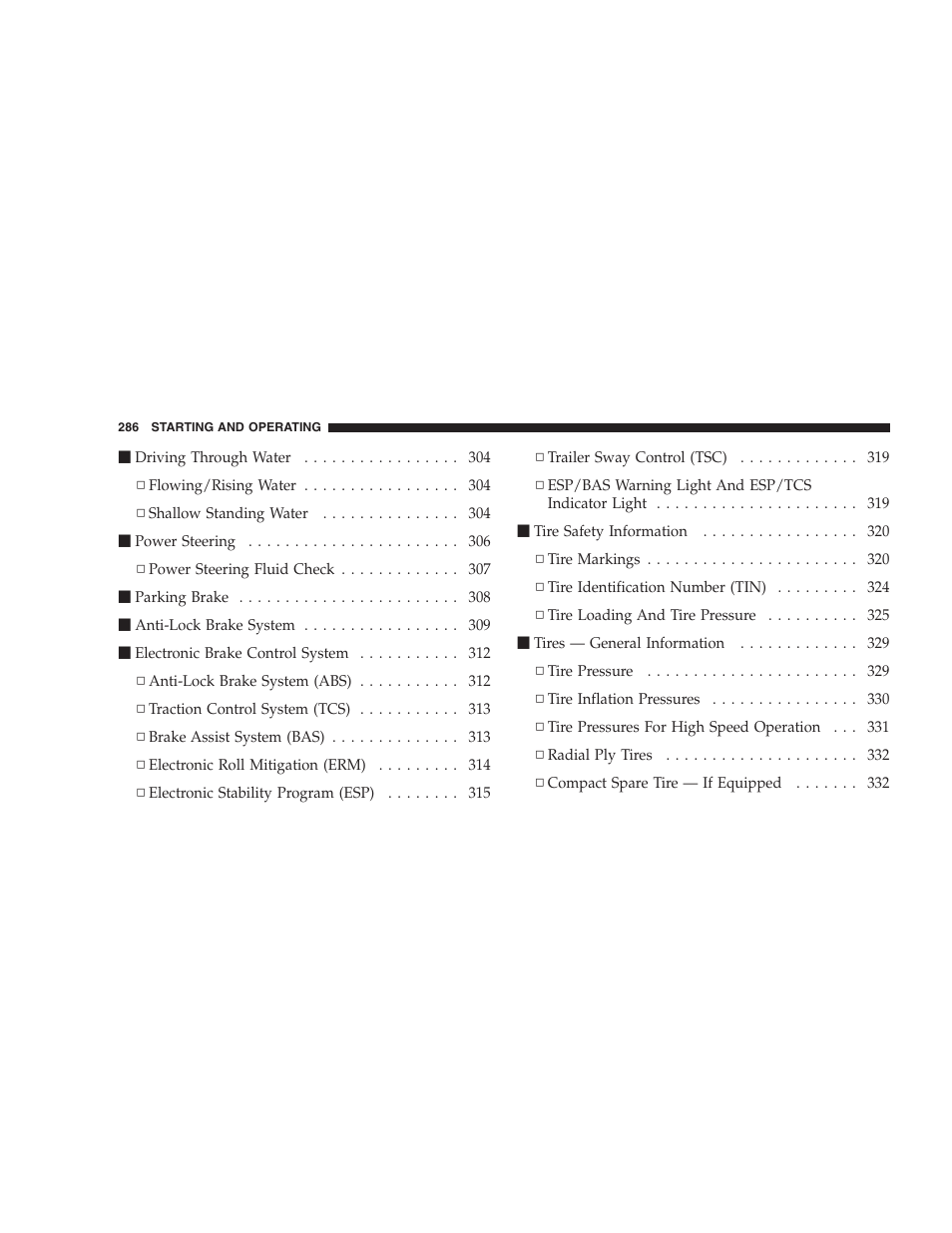 Dodge 2009 Durango User Manual | Page 288 / 498