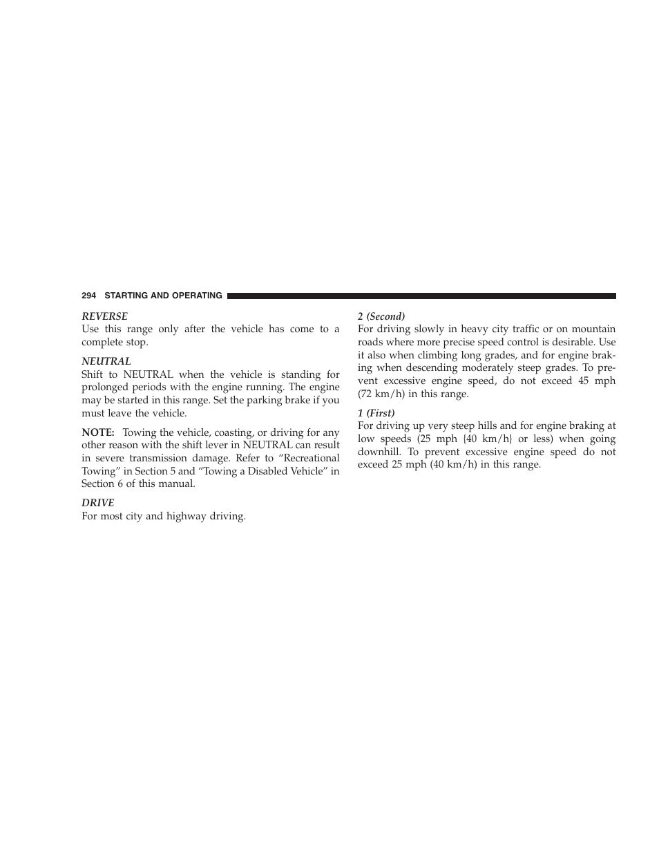 Dodge 2009 Durango User Manual | Page 296 / 498