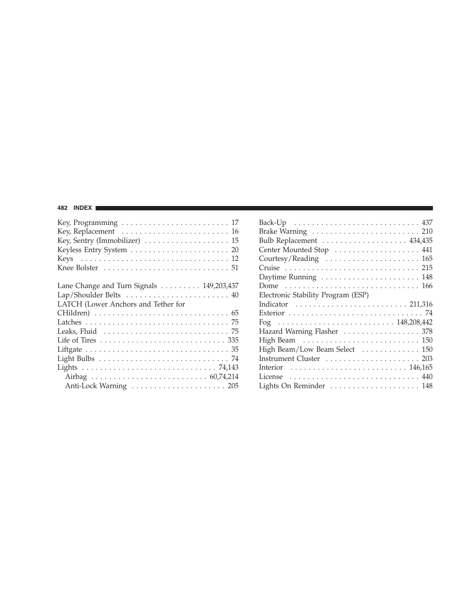 Dodge 2009 Durango User Manual | Page 484 / 498