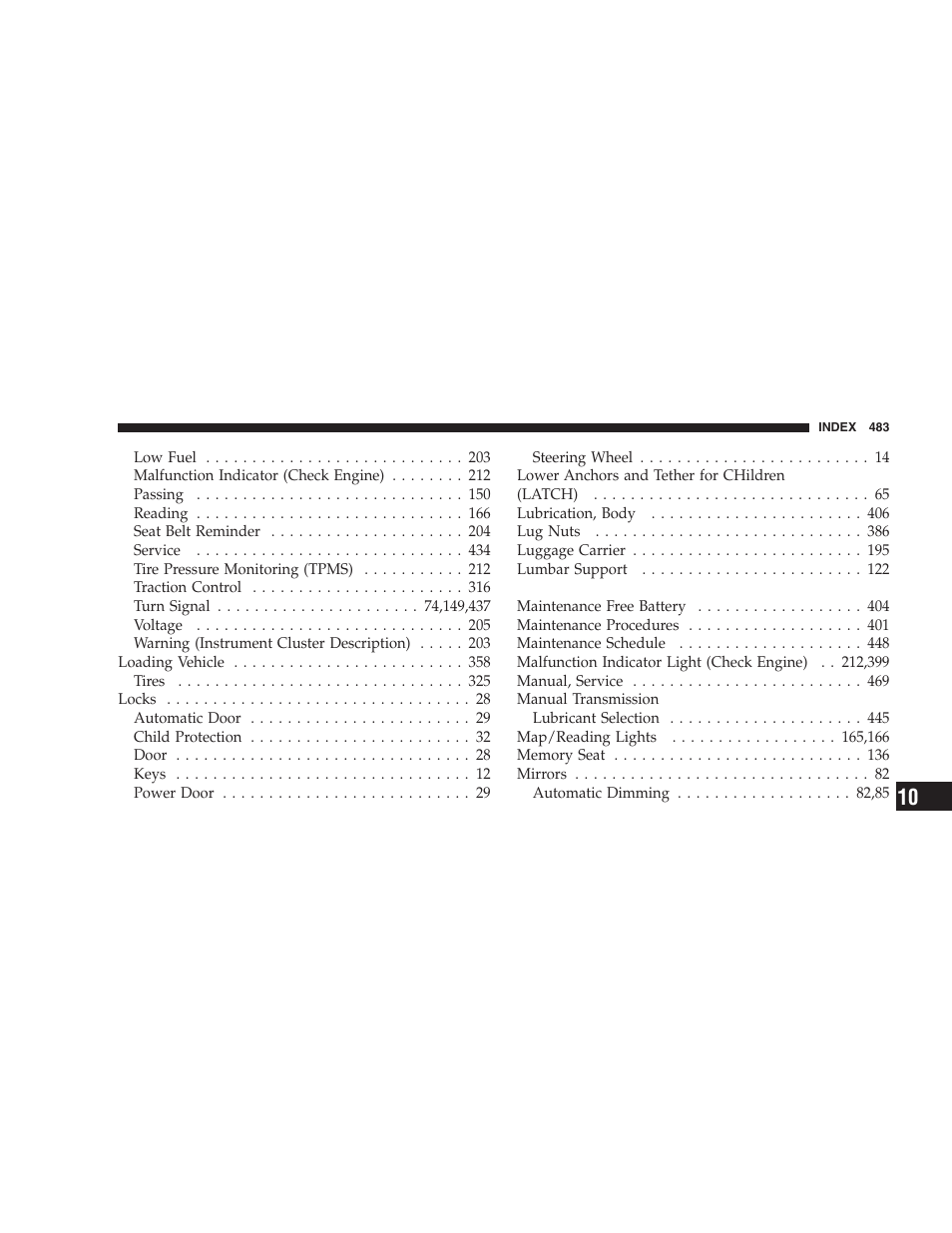 Dodge 2009 Durango User Manual | Page 485 / 498