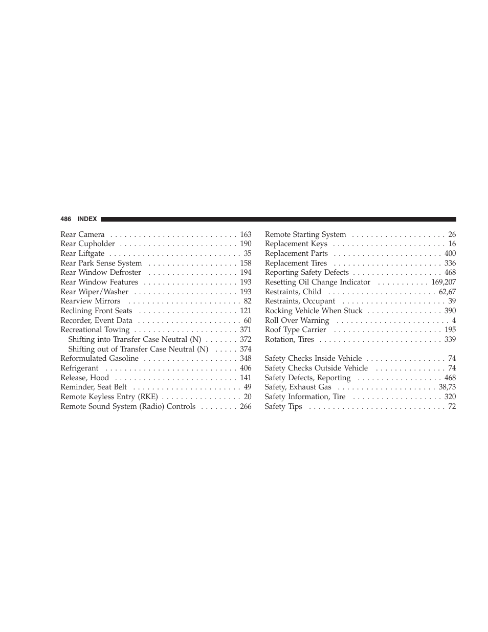 Dodge 2009 Durango User Manual | Page 488 / 498