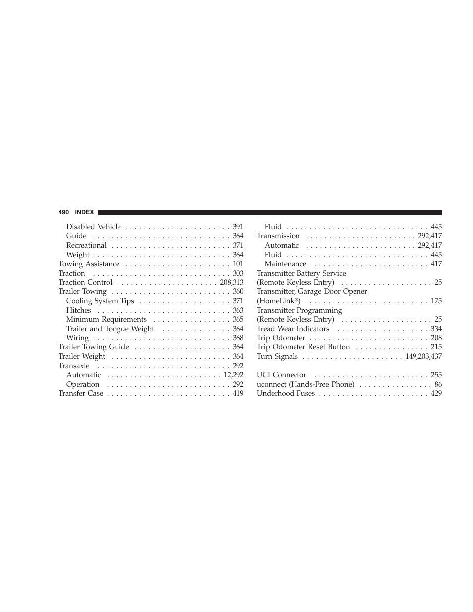 Dodge 2009 Durango User Manual | Page 492 / 498