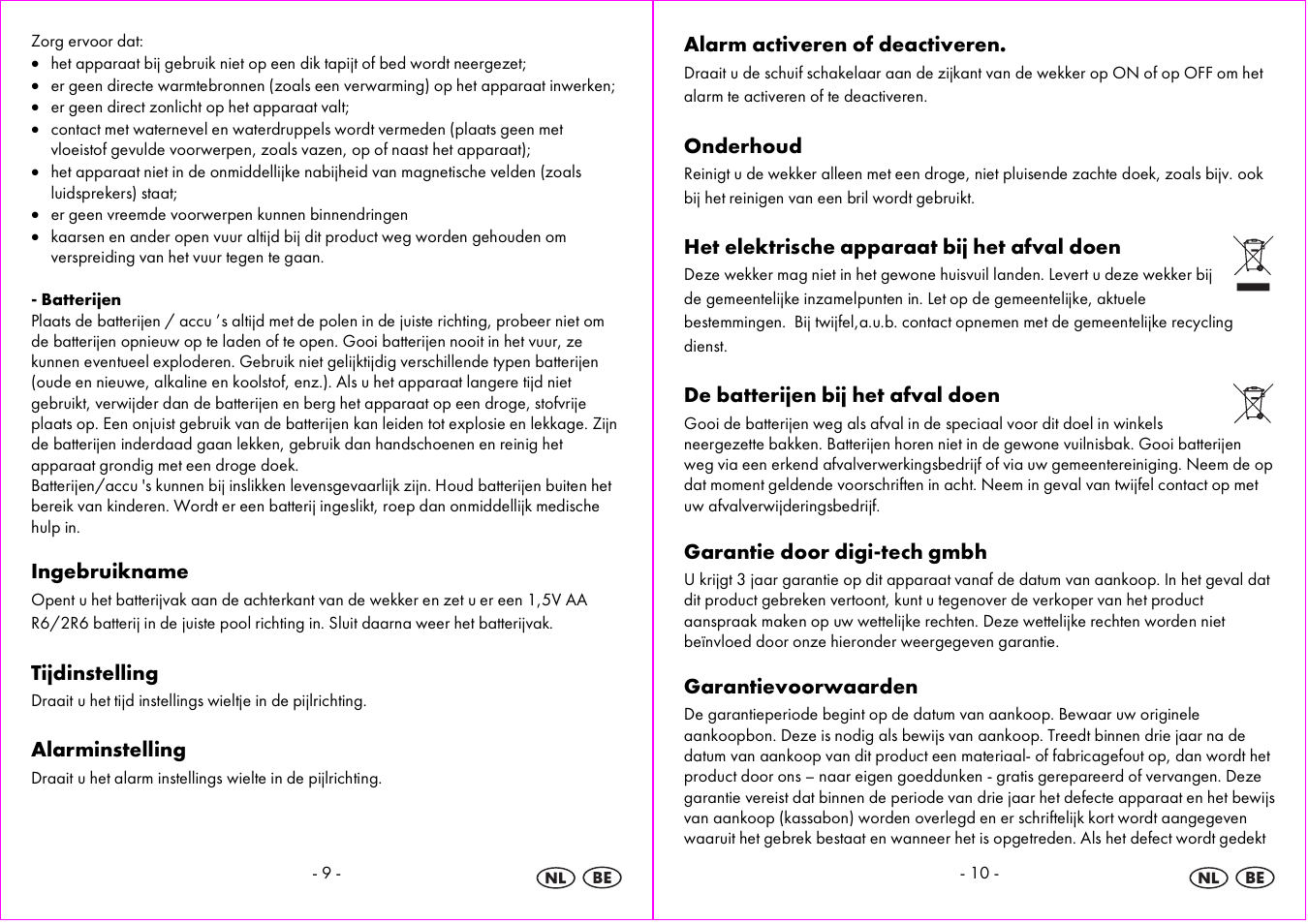 Auriol 4-LD3594 User Manual | Page 6 / 14