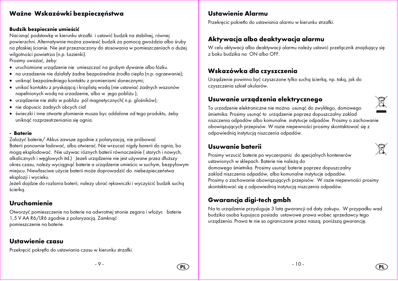 Auriol 4-LD3594 User Manual | Page 6 / 24