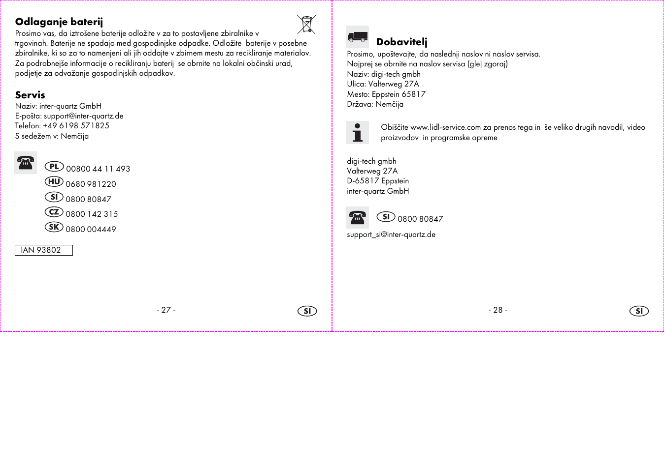Auriol 2-LD3574 User Manual | Page 15 / 28