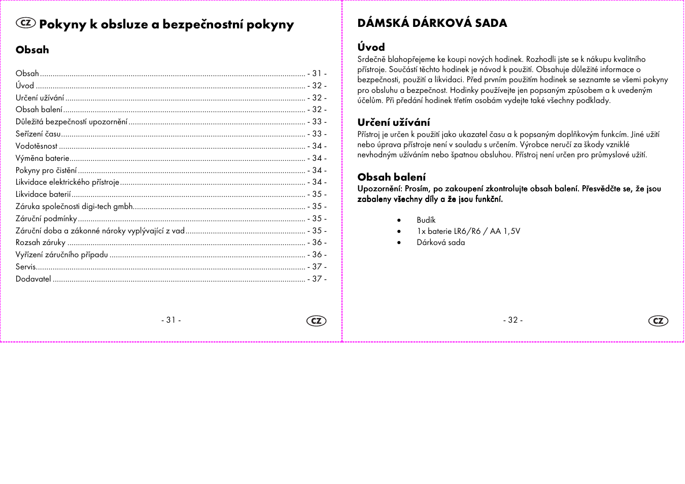 Pokyny k obsluze a bezpečnostní pokyny | Auriol 2-LD3574 User Manual | Page 17 / 28