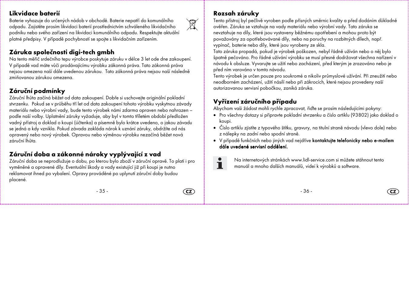 Auriol 2-LD3574 User Manual | Page 19 / 28