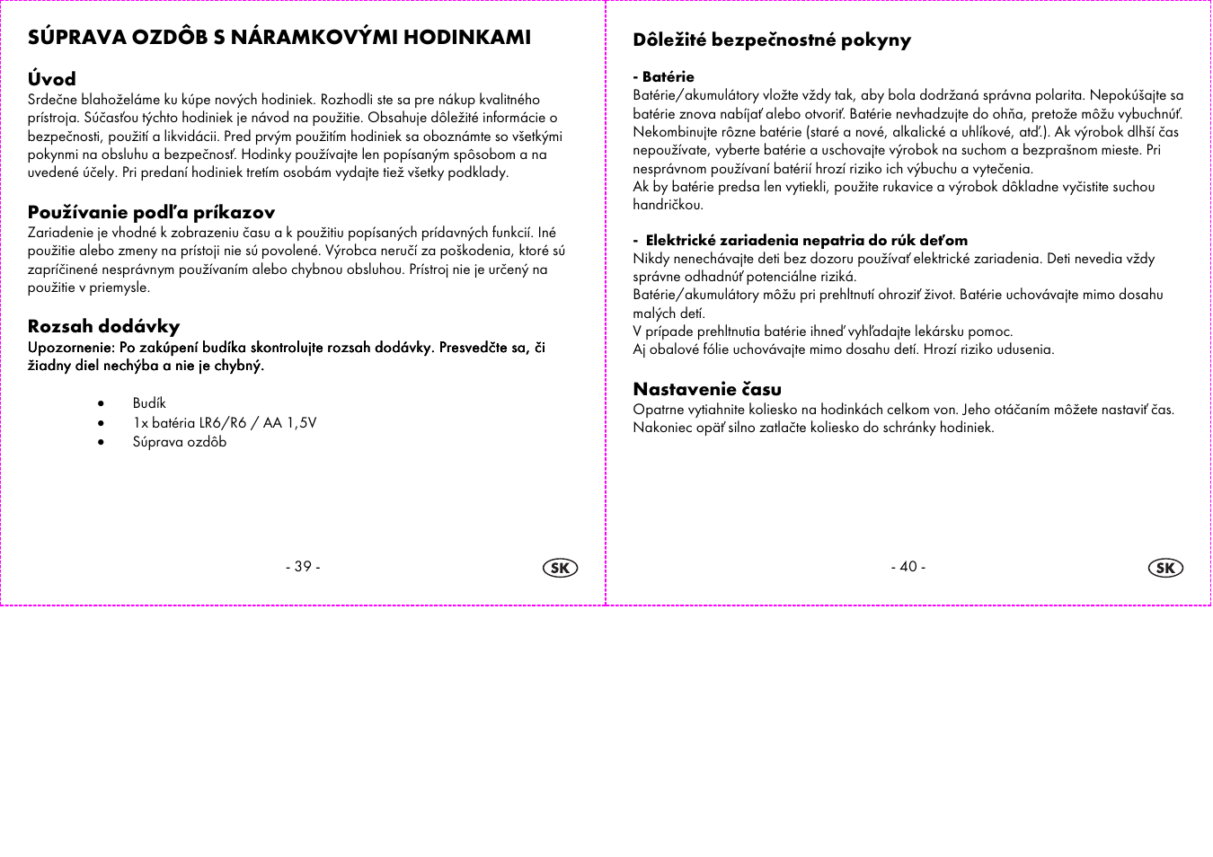 Súprava ozdôb s náramkovými hodinkami | Auriol 2-LD3574 User Manual | Page 21 / 28