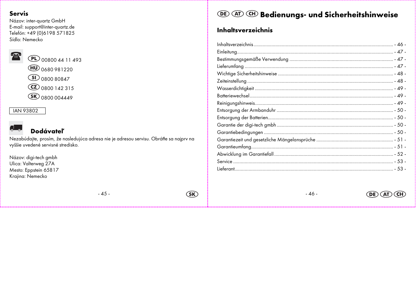 Bedienungs- und sicherheitshinweise | Auriol 2-LD3574 User Manual | Page 24 / 28