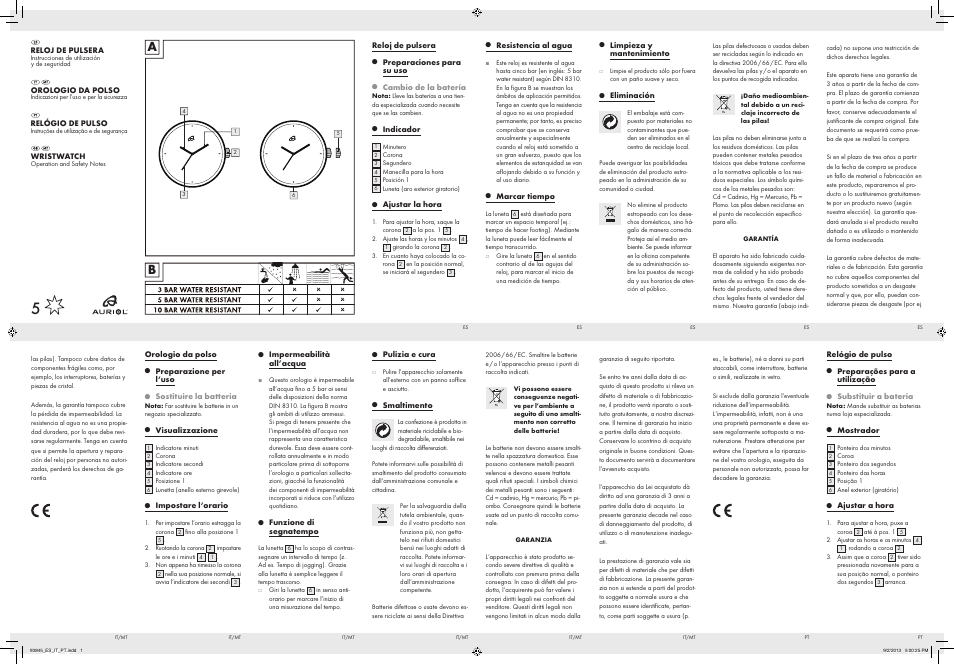 Auriol Z31813 User Manual | 2 pages