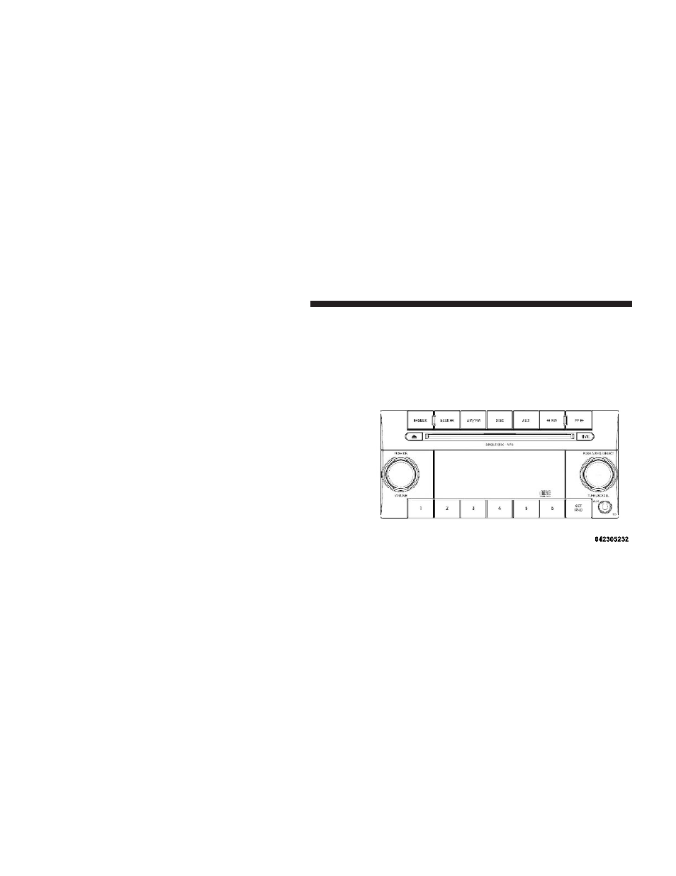 Operating instructions - radio mode, Sales code res — am/fm stereo radio with, Cd player (mp3 aux jack) | Operating instructions — radio mode | Dodge 2009 Caliber User Manual | Page 210 / 431