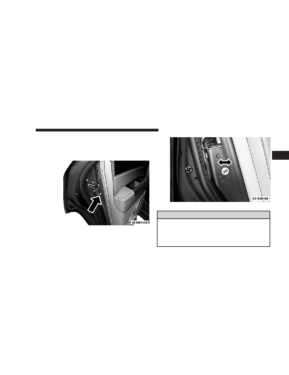 Child-protection door lock system (rear, Doors) — if equipped | Dodge 2009 Caliber User Manual | Page 33 / 431