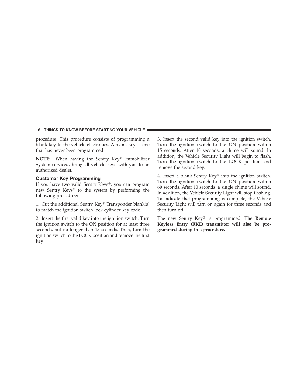 Customer key programming | Dodge 2009 Nitro User Manual | Page 18 / 459