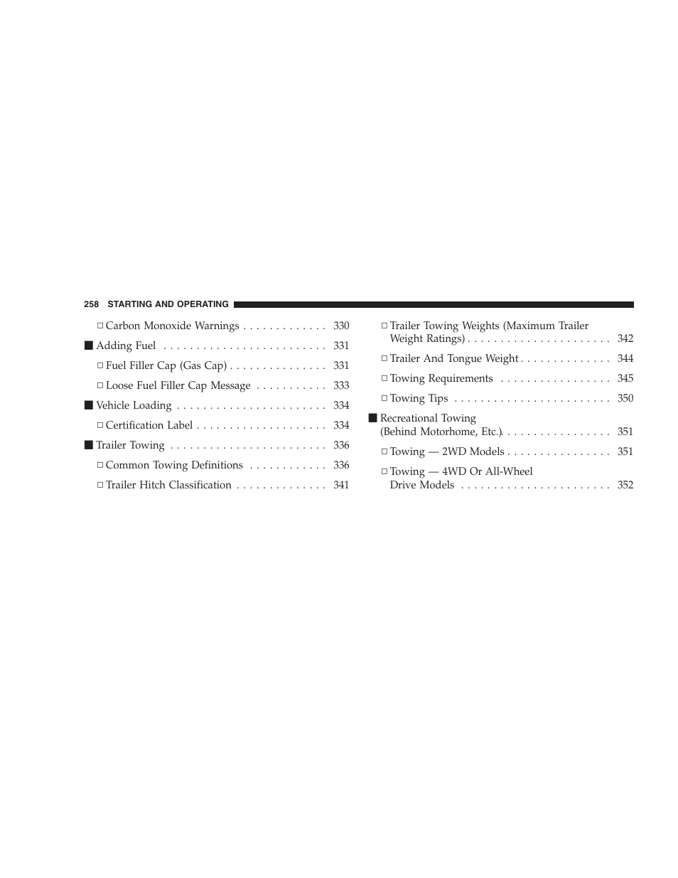 Dodge 2009 Nitro User Manual | Page 260 / 459